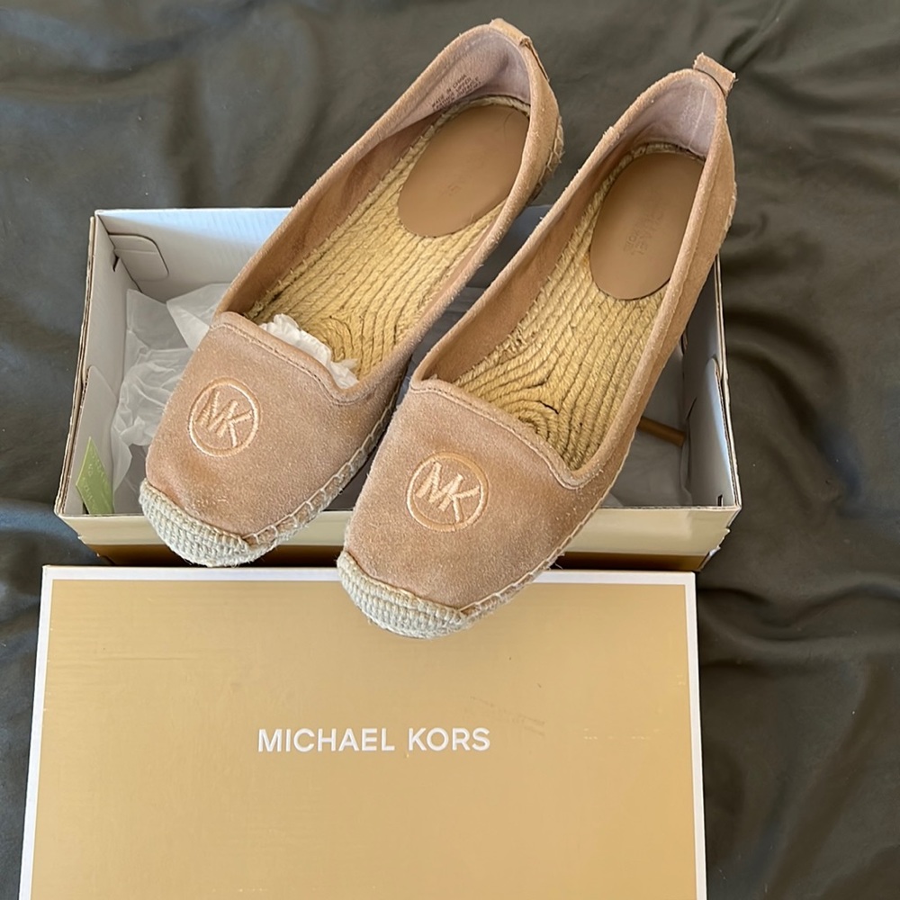 Michael Kors Keli Espadrilles suede size 7
